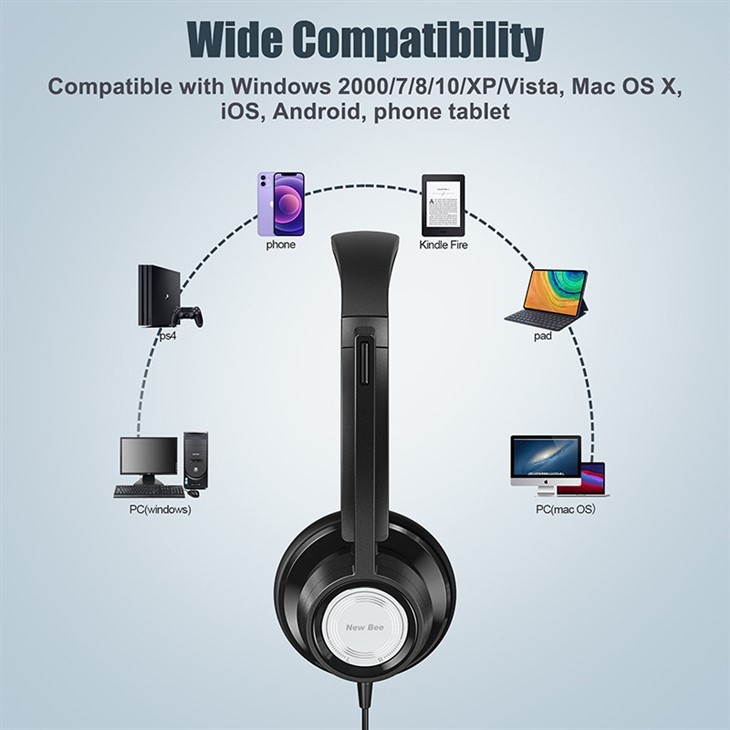 telephone headset with mic